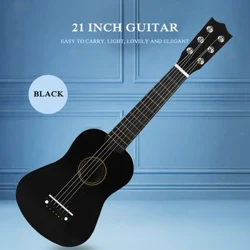 Maliit na Gitara 21 inch Ukulele 6 Strings Instrument Learning Kids Gifts with Picks Professional Stringed Instrument