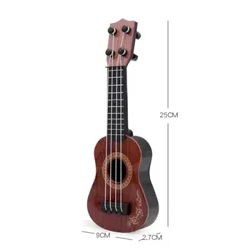 Mini gitara 4-strunowa klasyczna gitara Ukulele Instrument zabawkowy dzieci początkujący symulacja gra wczesne nauczanie mała gitara