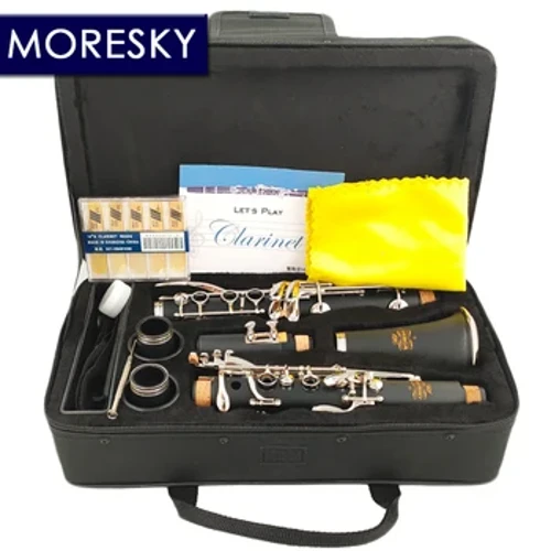 MORESKY Bb Clarinet 17 Key Sib Klarnet /ABS Chất liệu thân Clarinette