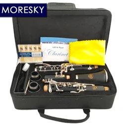 MORESKY Bb Clarinet 17 Key Sib Klarnet /ABS Chất liệu thân Clarinette