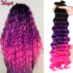 Seren Llawn Ton Ddofn Twist Crosio Gwallt Crochet Curls Affro Synthetig Naturiol Braids Crosio Ombre Plethu Gwallt Estyniadau i Ferched