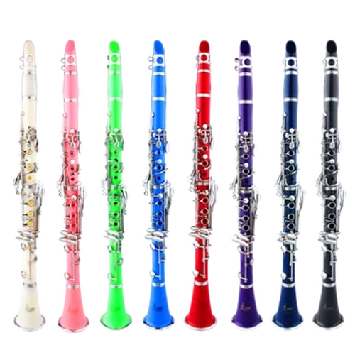 SLADE Klarinet 17 Kunci Falling Tune B Multicolor Klarinet ABS Berlapis Perak Kunci Bahan Bakelite dengan Aksesoris