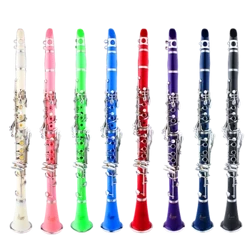 SLADE Clarinette 17 Touches Falling Tune B Multicolore Clarinette ABS Argent Plaqué Argent Clé Bakélite Matériel avec Accessoires