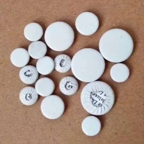 Almohadillas blancas para clarinete, almohadilla de cuero genuino, 17 pjesų