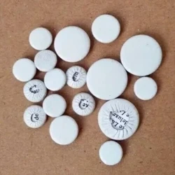 Almohadillas Blancas Para Clarkinete, Almohadilla de Cuero Genuino, 17 Pieza