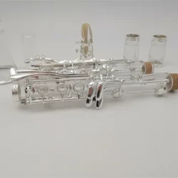 Tulaga maualuga Clarinet acrylic transparent tino fa'apipi'i auro Bb clarinet transparent clarinet