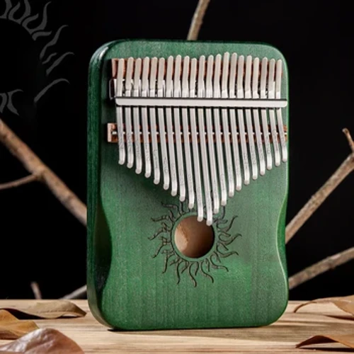 Hluru Kalimba 21 Tombol Alat Musik Kayu Penuh Maple Kalimba 17 Tombol dengan Lubang Suara Mbira Untuk Pemula