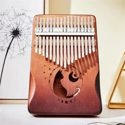 Kalimba professionelt tommelfingerklaver massivt træfiner 17/21 tangenter Keyboard Musikinstrument Kalimba Thumb Piano julegave
