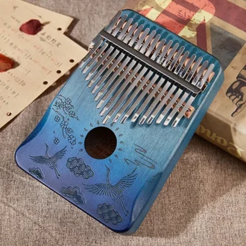Cega Kalimba 17 Tasten Daumenklavier aus Mahagoni 17 Llaves Mbira Musikinstrument Afrika Musikinstrumente Fingerklavier