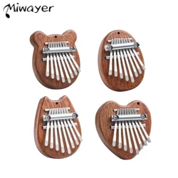 MiwayerMini 8 Phím Kalimba Ngón Tay Cái Đàn Piano Quà Tặng Cho Trẻ Em Người Mới Bắt Đầu Người Yêu Âm Nhạc Người Chơi, Mặt Dây Chuyền Nhạc Cụ Dễ Thương Phụ Kiện Móc Khóa