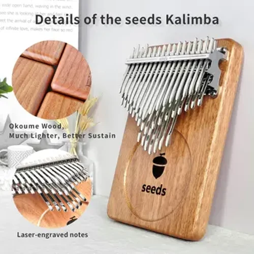 Japan 41 Okhiye I-Chromatic Kalimba 3 Ungqimba Lwesithupha Lwesithupha Upiyano Ochwepheshe I-Calimba Izinkuni Eziqinile Ikhibhodi Izinsimbi Zomculo Mbira Christmas