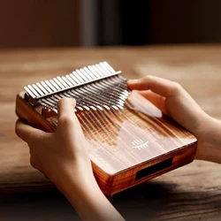 Hluru 17 21 Anahtar Kalimba Başparmak Piyano Müzik Enstrümanı Yüksek Kaliteli Ahşap Kalimba 21 Anahtar Parmak Piyano Yeni Başlayanlar Taşınabilir Enstrüman