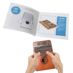 Thumb Piano Text Learning Book Vodič Ljubitelji muzike svirajući instrument Kalimba tabla Pribor za djecu početnike