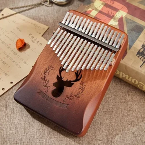 Cega Kalimba 17 Ki Mahogany Thumb Piano 17 Llaves Mbira Mea Mele ʻApelika Mea Mele Piano Finger Piano