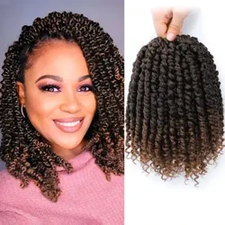Háčkované vlasy Forevery Passion Twist Syntetické háčkované vlasy pre čierne ženy Predlžovanie vlasov Predtočené Twisted Passion Twist