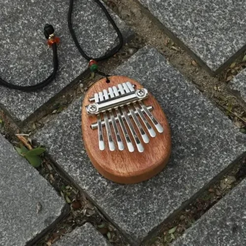 8 Tonlu Mini Piyano Akordeon Parmak Kristal Kalimba Parmak Çelik Piyano Küçük Müzik Aleti Akrilik Kutu Ambalaj Renkli