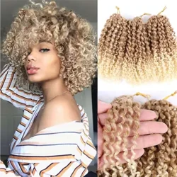 Syntetické predlžovanie vlasov Marly Bob Ombre Marly Jerry Curl Jamajský Bounce Háčkované vlasy Afro Kinky kučeravé háčkované vrkoče