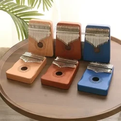 Kalimba musiqa asbobi bosh barmog'i pianino 17 tugmasi Maun daraxti barmoqli pianino kombinatsiyasi Bolalar uchun sovg'alar Portativ Mbira barmoqli pianino