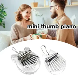 Kalimba Alat Musik Mini Keyboard Musik Jempol Hadiah Olahraga Akrilik Lucu Piano Hadiah Bisa Dipakai Anak Kecil Kayu R5V6
