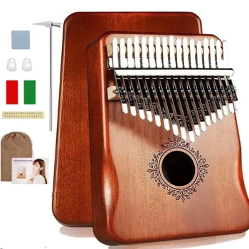 I-Kalimba 17 Keys Isithupha Sesithupha Unogada Wekhwalithi Ephakeme U-Wood Mahogany Mbira Body Musical Instruments Kalimba Piano Creative Music Box
