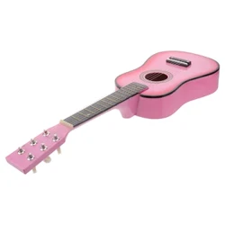 Đàn Guitar Acoustic Dân Gian 23 Inch Cho Người Mới Bắt Đầu Nhạc Cụ Đàn Guitar 6 Dây Đồ Chơi Trẻ Em (Hồng)