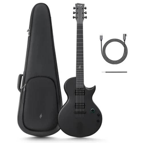 Enya elektrinė gitara Nova Go Sonic Smart elektrinė anglies pluošto gitara su belaidžiu garsiakalbiu, integruotais išankstiniais nustatymais, įkrovimo laidu