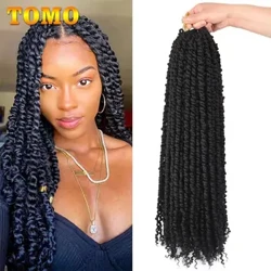 TOMO 12 18 24 polegadas Paixão Torção Cabelo Pré-Torcido Paixão Torções Tranças de Crochê Pré-Loop Extensões de Cabelo de Trança Sintética