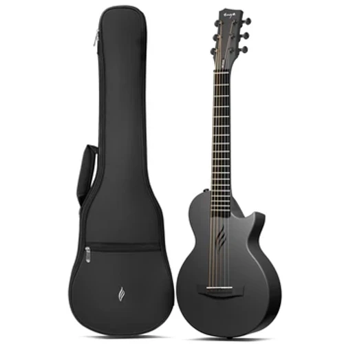 Enya Nova Go Mini Serat Karbon Gitar Akustik 1/4 Ukuran Travel Acustica Guitarra w/Pemula Kids Starter Bundle Kit Tebal