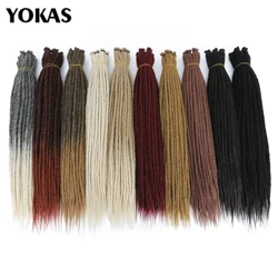 Extensii Dreadlock Păr croșetat lucrat manual 24 36 inch Dread Extension Croșetat Impletituri pentru femei Dreadlocks Păr YOKAS