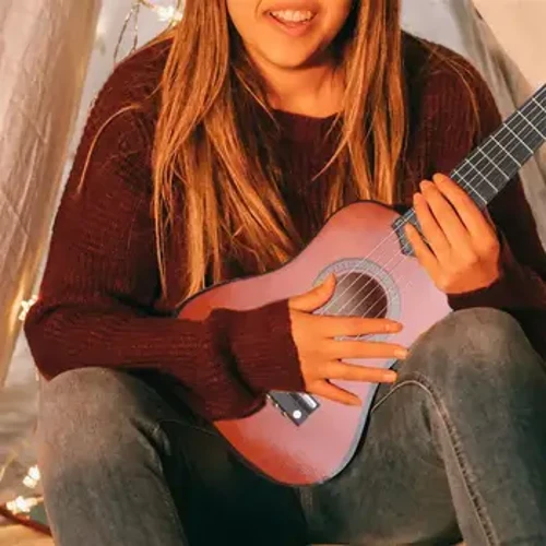 21 dyuymli elektr gitara yog'och miniatyura gitara modeli musiqa asbobi gitara bezatish sovg'a dekorasi yotoqxona yashash xonasi uchun