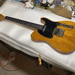 Tele elektrická gitara, mahagónové telo, palisandrový hmatník, chrómový hardvér, vysokokvalitná gitara, doprava zdarma