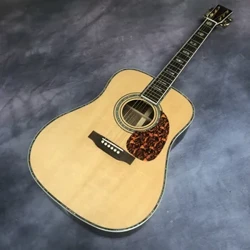 Świąteczna zniżka na gitarę akustyczną z litego drewna, polerowaną z serii D45