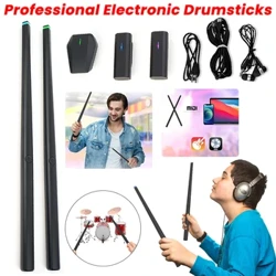 Professional elektron baraban tayoqchalari ko'chma havo baraban tayoqchasi virtual baraban to'plami yangi boshlanuvchilar uchun bolalar kattalar uchun musiqa asboblari