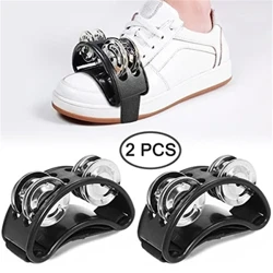 2PC Elliptical Drum Companion Hand Foot Jingle Drum Mga Bata Musical Educational Tambourine Percussion Instruments Para sa KTV Party