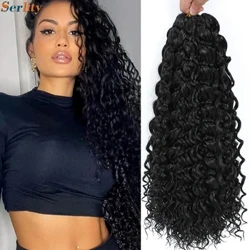 18 Inch Diepe Twist Strandkrullen Synthetisch Gehaakt haar GoGo Krul Gehaakt Haar Boheemse Gehaakte Vlechten Watergolf Vlechthaar
