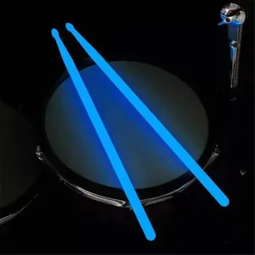 2022 New 1pair 5A Fimbo ya Ngoma Inayong'aa Imeweka Vijiti vya Jazz Fluorescent Inang'aa katika Meli ya Kushusha Hatua ya Giza