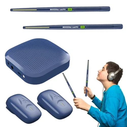 Drumsticks Aer Trydan Gosod Drwm Aer Proffesiynol Drwm Aer Rhithwir Pedalau Drumsticks ar gyfer Dechreuwyr Plant Oedolion