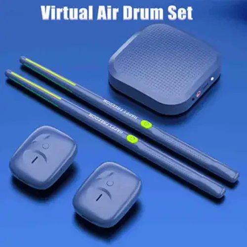 Tobe de aer virtuale electronice cu pedale de tobe Set profesional de tobe electronice inteligente cadou pentru adulți și copii