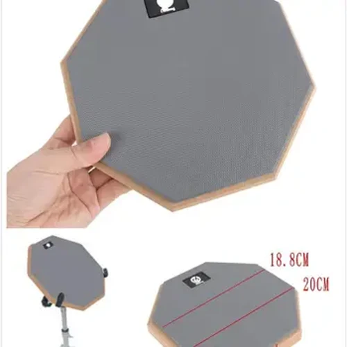 Baru Portabel Karet Kayu Bodoh Drum Latihan Latihan Drum Pad Alat Musik dengan Drum Stick 18.8cm x 2.5cm