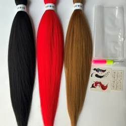 90g Kanekalon Braiding Hoer Pre-Stretched Crochet Hoer Fake Hoer Extensions Crochet Braid Fir Jumbo Braids Dreadlocks Faux Locs