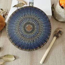 Alchymistický Moon Drum Desktop Ornament Móda Shaman Drum Tree of Life Nástroj na liečenie zvukom pre rodinných priateľov Najlepšie darčeky
