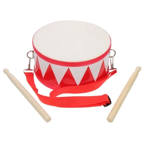 1 Set Orff Percussion Instrument Zwee-Säit Snare Drum Portable Ufänger Snare Drum mat Drumsticks Band Kanner Spillsaachen Kaddoe