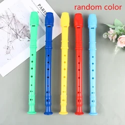 8 Hål Plast Blockflöjt Lång flöjt träblåsinstrument Färgglada instrument Lång flöjt 1st slumpmässig färg Gratisfrakt