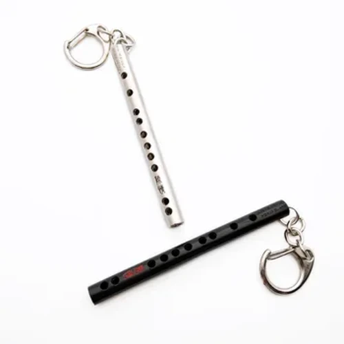 Mini Alat Musik saku Keychain Cosplay suling keyring gantungan kunci Pendant prop Aksesoris