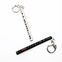 Kapsa na mini hudební nástroj Keychain Cosplay klíčenka s flétnou přívěsek na klíče Přívěsek příslušenství