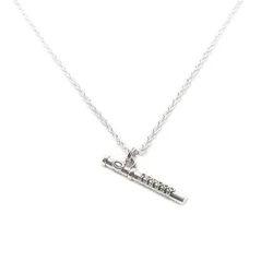 Mwclis Ffliwt, Mwclis Swyn Ffliwt, Mwclis Cerddoriaeth, Anrheg Athro Cerdd, Pendant Ffliwt, Swyn Offeryn Cerdd, Swyn Band