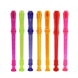 Gravador de clarinete abs, flauta longa removível, arco-íris, sete cores, instrumento musical de sopro com haste de limpeza, 1 peça