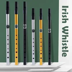Irish Whistle Flauto C/D Chiave 6 Fori Strumento Flauto Professionale In Lega di Stagno di Alluminio Principiante Penny Irlanda Accessori Whi N1F4