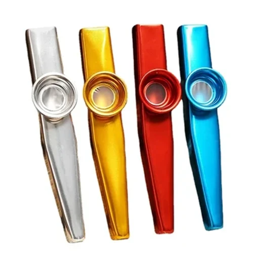 Metall Kazoo Yengil vaznli portativ yangi boshlanuvchilar uchun fleyta asboblari musiqa ixlosmandlari uchun yog'och nafasli cholg'u asboblari Oddiy dizayn engil Kazoo