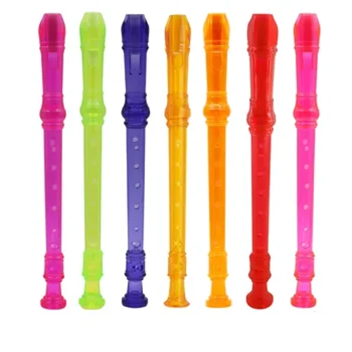 Abs flauta clarinete gravador harpa flauta removível soprano flauta longa sete cores instrumento musical de sopro com haste limpeza
